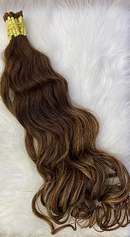 Cabelo Ondulado Morena Iluminada Indiano 75cm - 100G