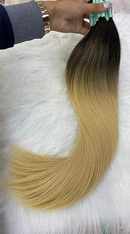 Cabelo Brasileiro Loiro Raiz Esfumada 55cm - 100G